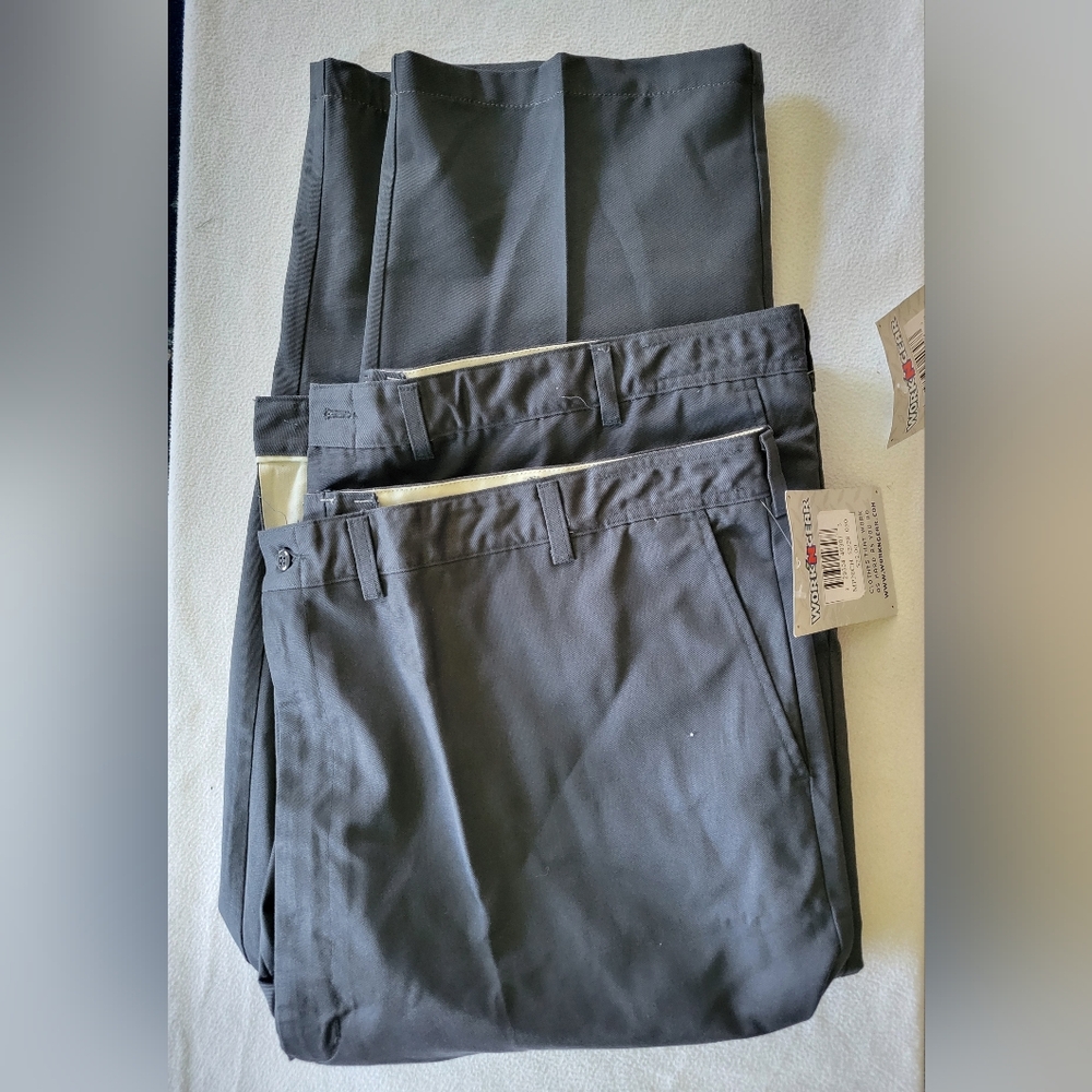 Work'nGear Men's Gray Pants 2 Pair For 1 Price! NWT